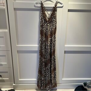 Leopard Print Maxi Dress